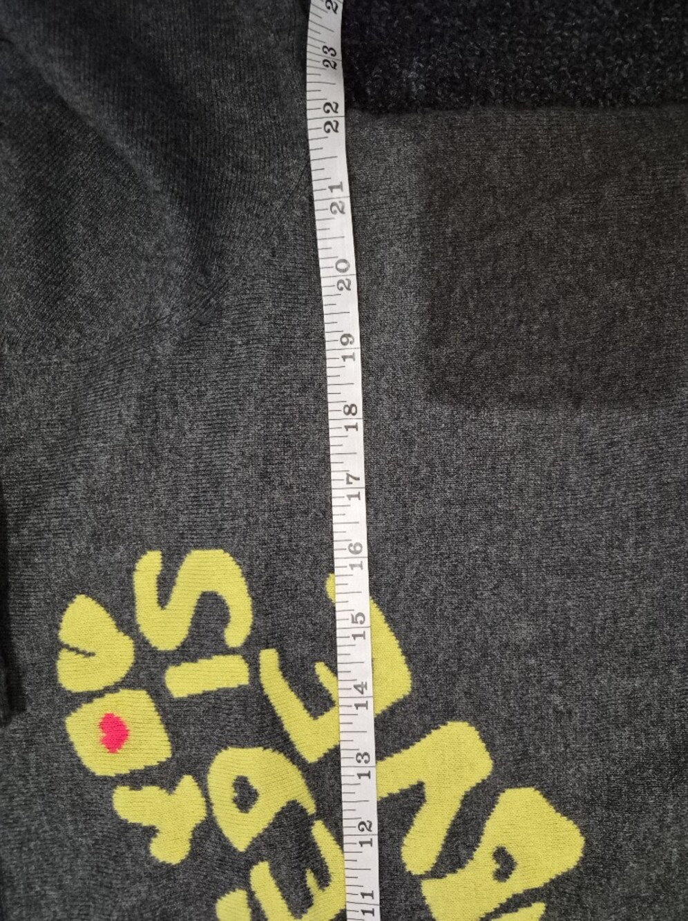 Lisa Todd XL Cashmere Blend All You Need Is Love Graphic Sweater Gray - Picture 7 of 8